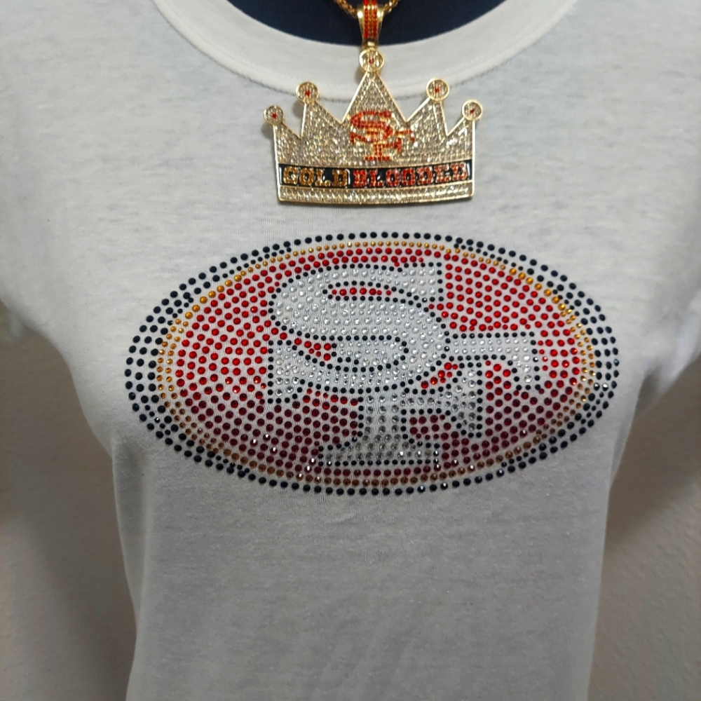 San Francisco 49ers Rhinestone T-Shirt